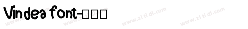 Vindea font字体转换